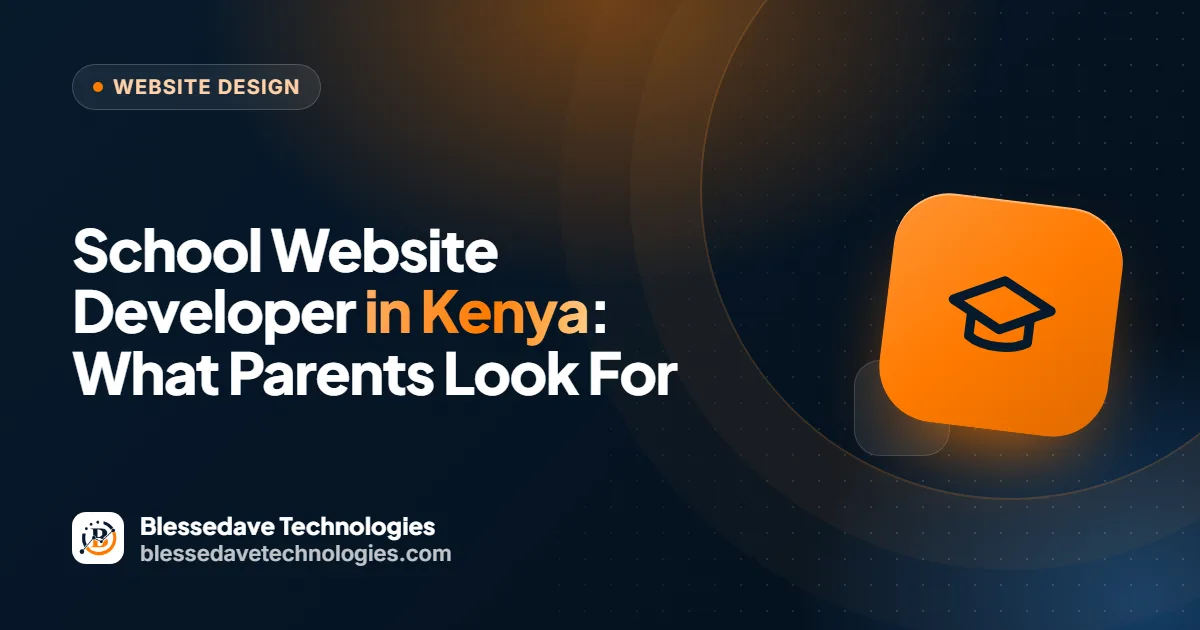 School Website Developer in Kenya: What Parents Look For: Blessedave Technologies guide cover